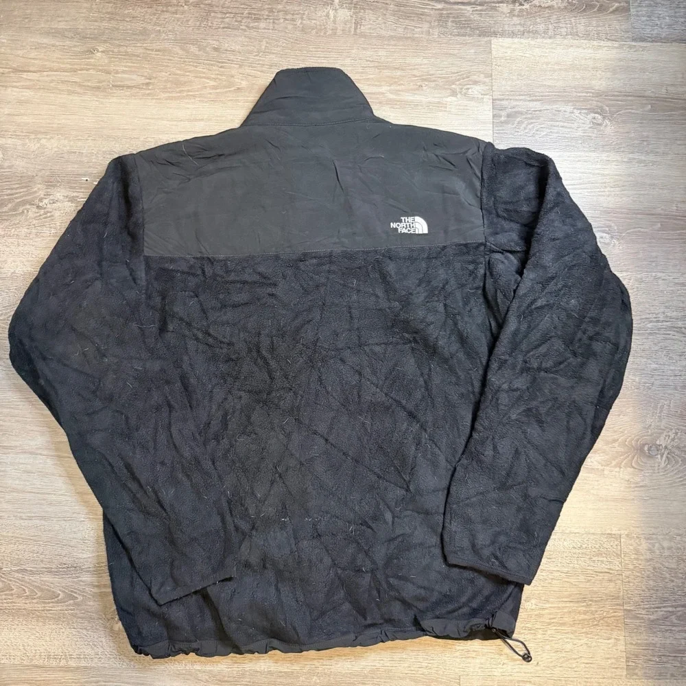 The North Face Denali Black Fleece Full Zip Jacket Mens Large Reinforced Nylon